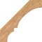 Ekena Millwork 5 1/2"W x 34"D x 34"H Balboa Smooth Knee Brace, Western Red Cedar BRC06X34X34BOA00SWR - alternate 2